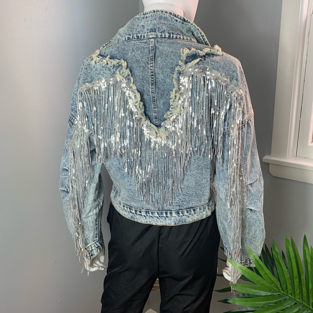 Sequins Jean Jacket